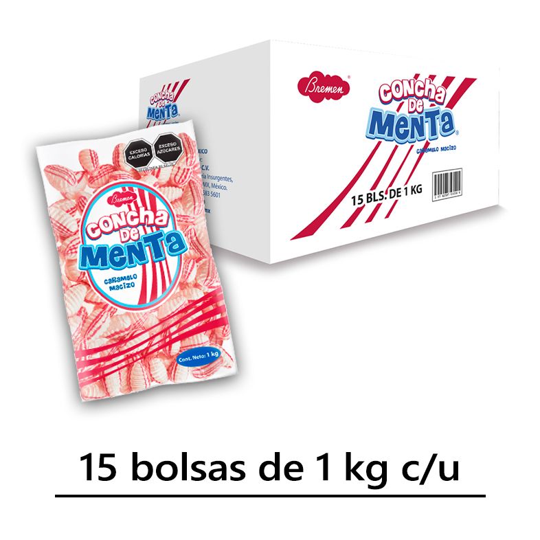 Concha de Menta-Cartón con 15 kilos