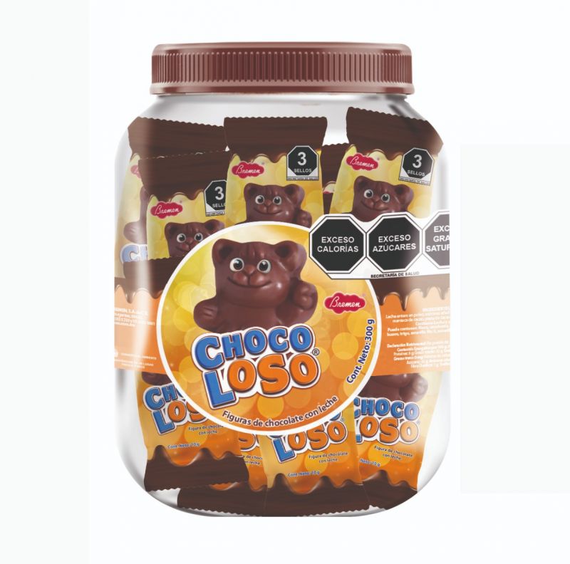 Chocoloso Bremen bote c/30 pzas.