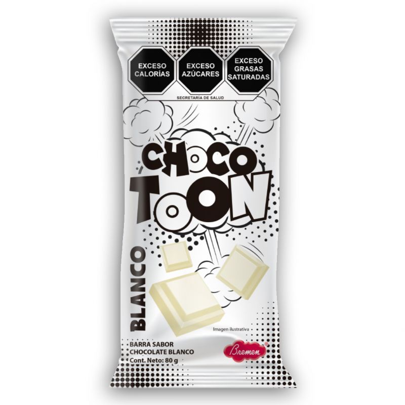 ChocoToon Tablilla sabor chocolate blanco