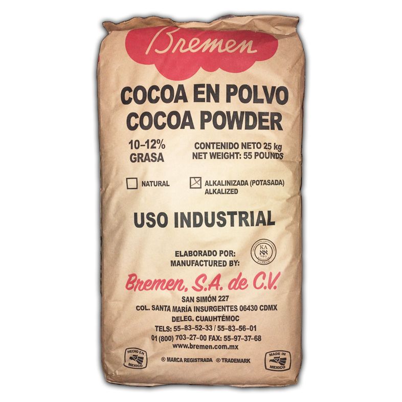 Cocoa Potasada a granel - Saco con 25 kilos