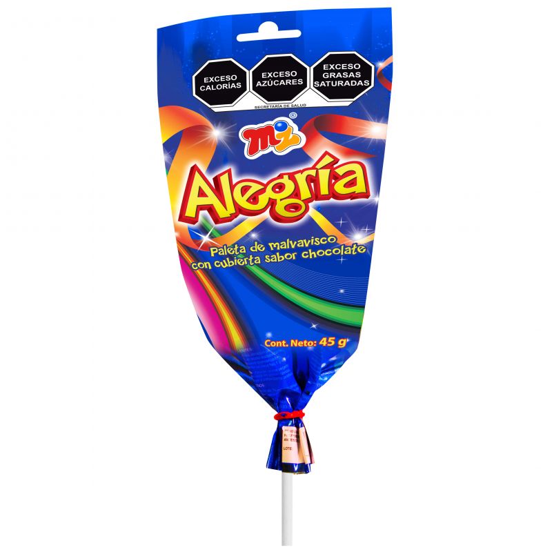 Paleta Alegría - Paquete c/5 paletas de 45 g c/u