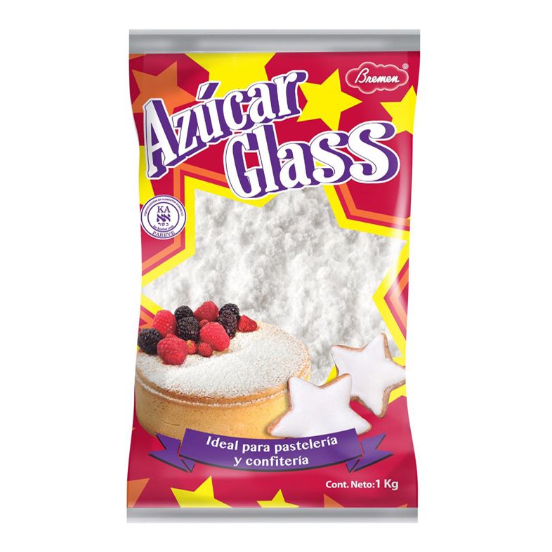 Azúcar Glass 12 bolsas de 1 kg